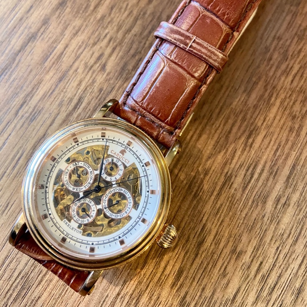 Carucci Men’s Automatic Skeleton Watch